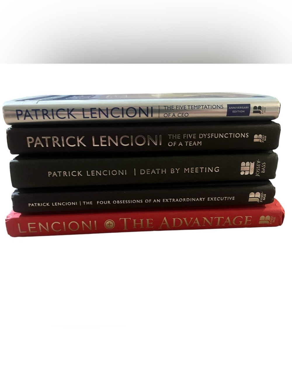 Patrick Lencioni Book Lot of 5 Hardcover Leadership & Business Books